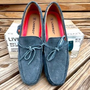 - Livergy Sz 10 Blue Suede Boat Shoes! NEW!
